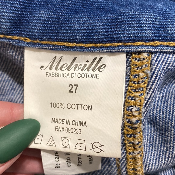 Brandy Melville Snap Front Denim Mini Skirt - Picture 4 of 7